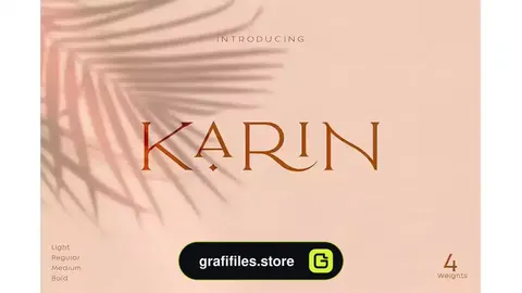 فونت انگلیسی مدرن Elegant Karin - Fashion Stylish Typeface