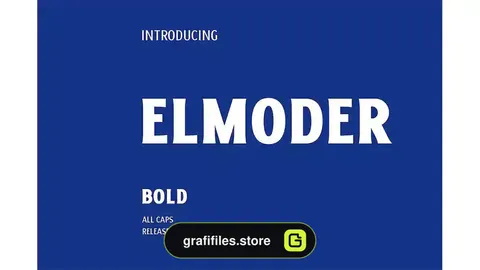 فونت انگلیسی ساده ELMODER BOLD