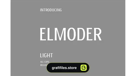 فونت انگلیسی ساده ELMODER LIGHT