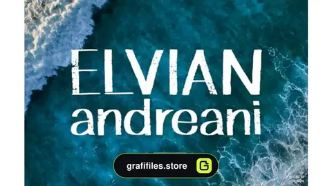 فونت انگلیسی دست نویس Elvian Andreani Font