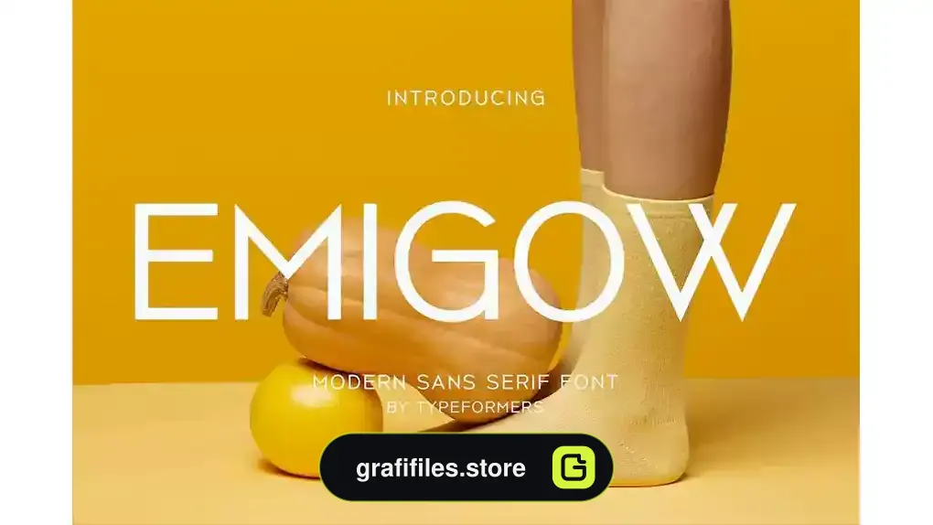فونت انگلیسی ساده Emigow - Modern Sans Serif