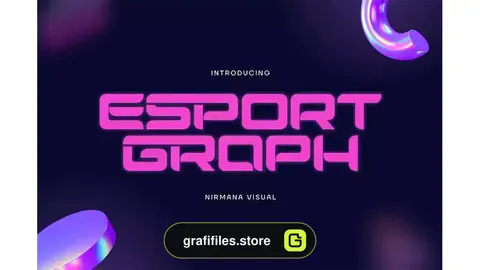 فونت انگلیسی لوگو Esport Graph - Logo Font
