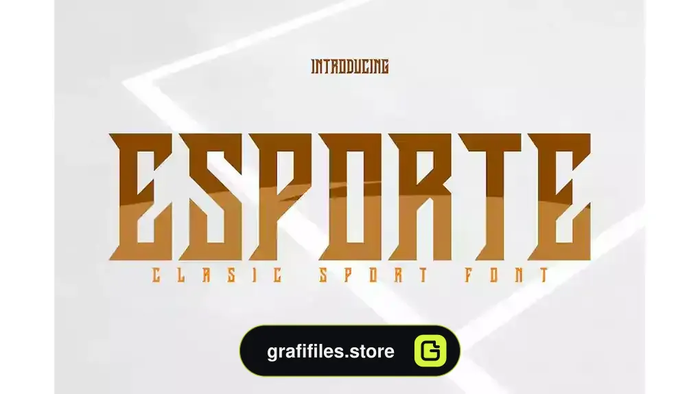 فونت انگلیسی کلاسیک Esporte-Classic Sport Font