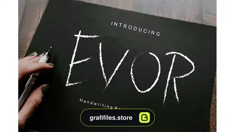 فونت انگلیسی دست نویس Evor
