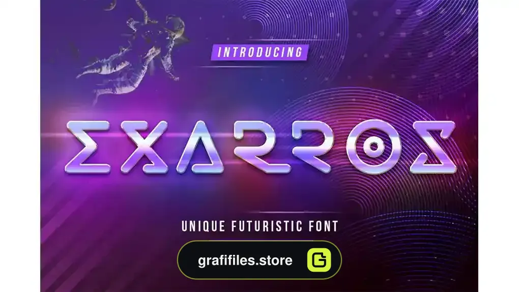 فونت انگلیسی مدرن Exarros