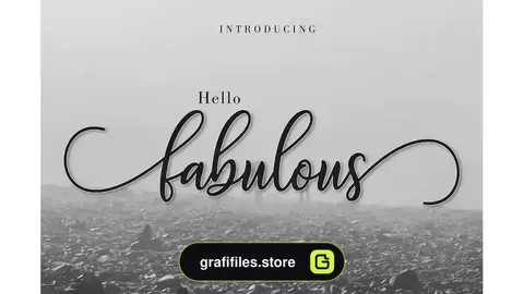 فونت انگلیسی دست نویس Fabulous Script