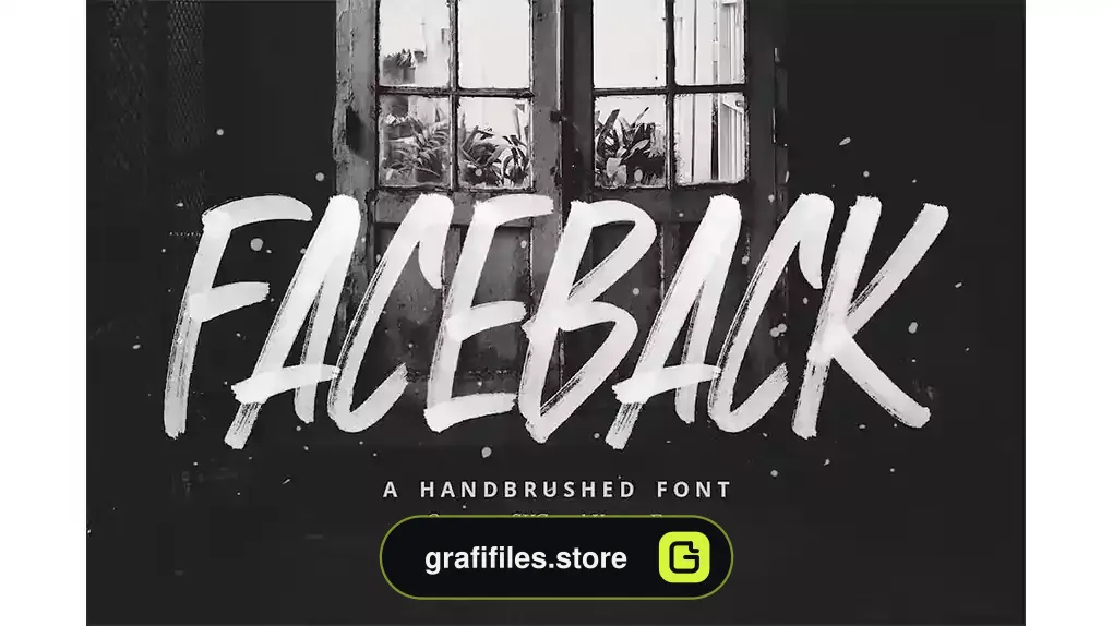 فونت انگلیسی دست نویس Faceback - SVG Brush Font