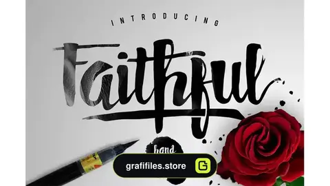 فونت انگلیسی دست نویس Faithful Typeface