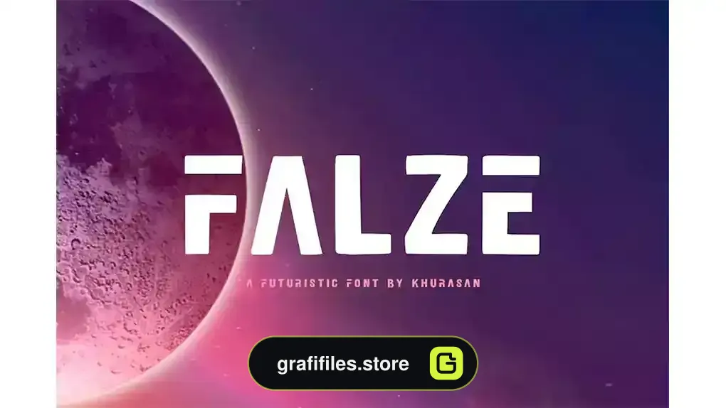 فونت انگلیسی لوگو Falze - Futuristic Logo Font