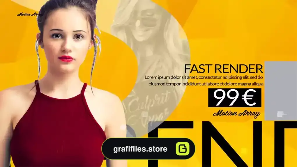 پروژه افترافکت تیزر تبلیغاتی مارکت فشن Fashion Market Promo 2