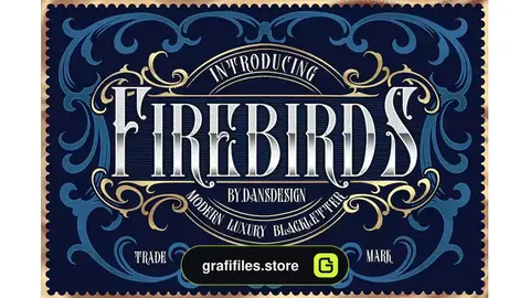 فونت انگلیسی تاتو firebirds