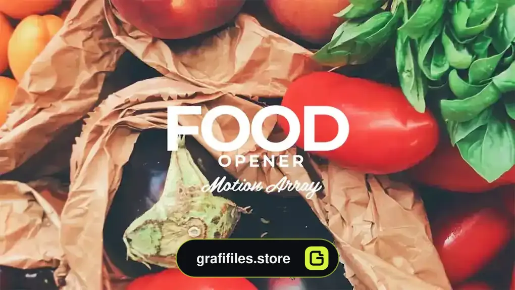 پروژه افترافکت افتتاحیه غذا Food Opener