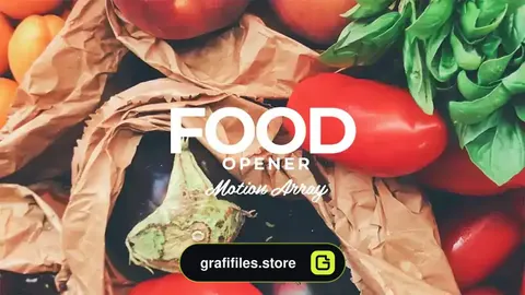 پروژه افترافکت افتتاحیه غذا Food Opener