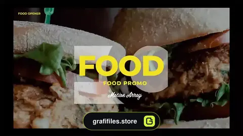 پروژه افترافکت تیزر تبلیغاتی غذا Food Promo Version 0.2