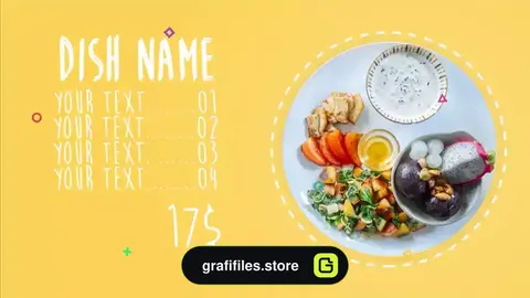 پروژه پریمیر اسلایدشو غذا Food Slideshow