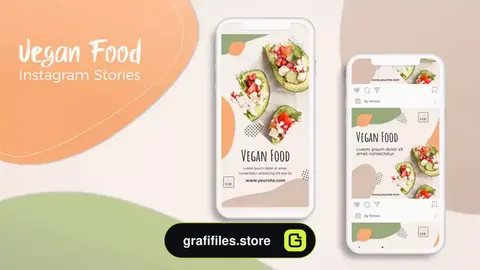 پروژه پریمیر استوری اینستاگرام غذا Food Stories 3