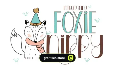 فونت انگلیسی فانتزی Foxie Nippy Font