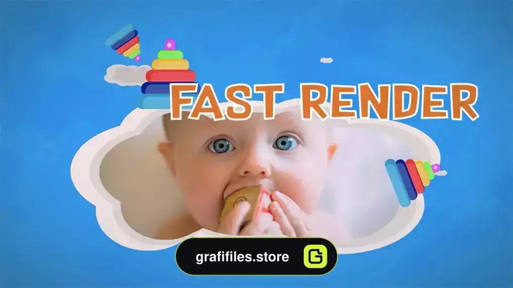 پروژه افترافکت اسلایدشو کودک Fun Kids Slides