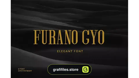 فونت انگلیسی گرافیکی Furano Gyo Font