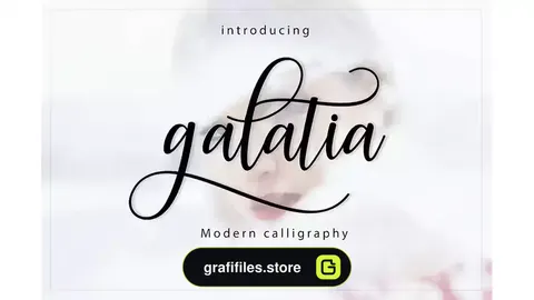فونت انگلیسی دست نویس Galatia Script