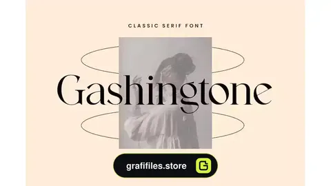 فونت انگلیسی کلاسیک Gashingtone Classic Serif Font