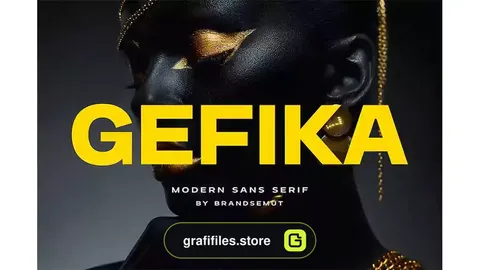 فونت انگلیسی ساده Gefika – Modern Sans Serif