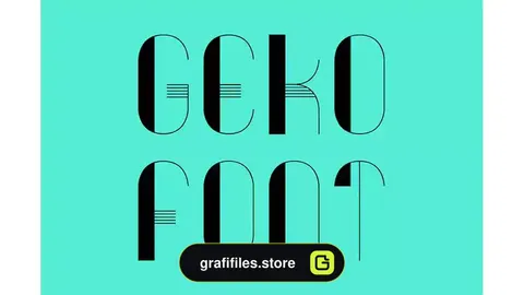 فونت انگلیسی هندسی Geko