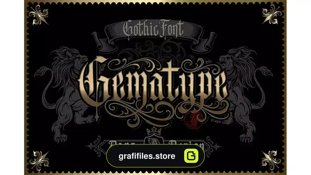 فونت انگلیسی تاتو Gematype