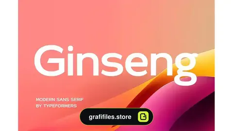 فونت انگلیسی ساده Ginseng - Modern Sans Serif