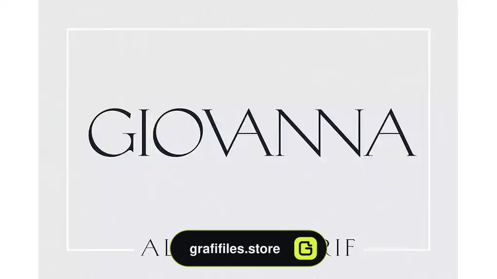 فونت انگلیسی کلاسیک Giovanna - Luxury Serif