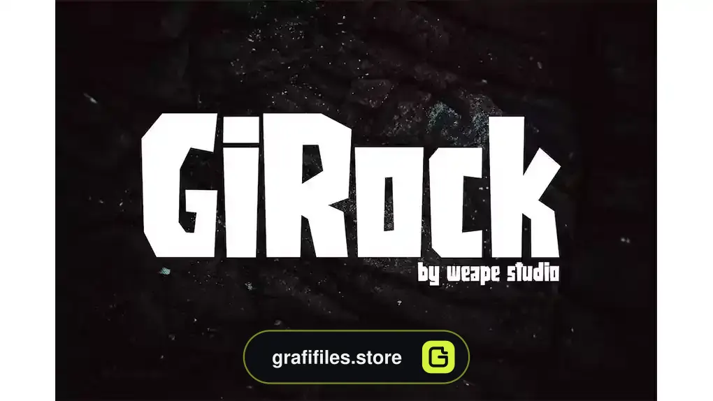 فونت انگلیسی گرافیکی Girock