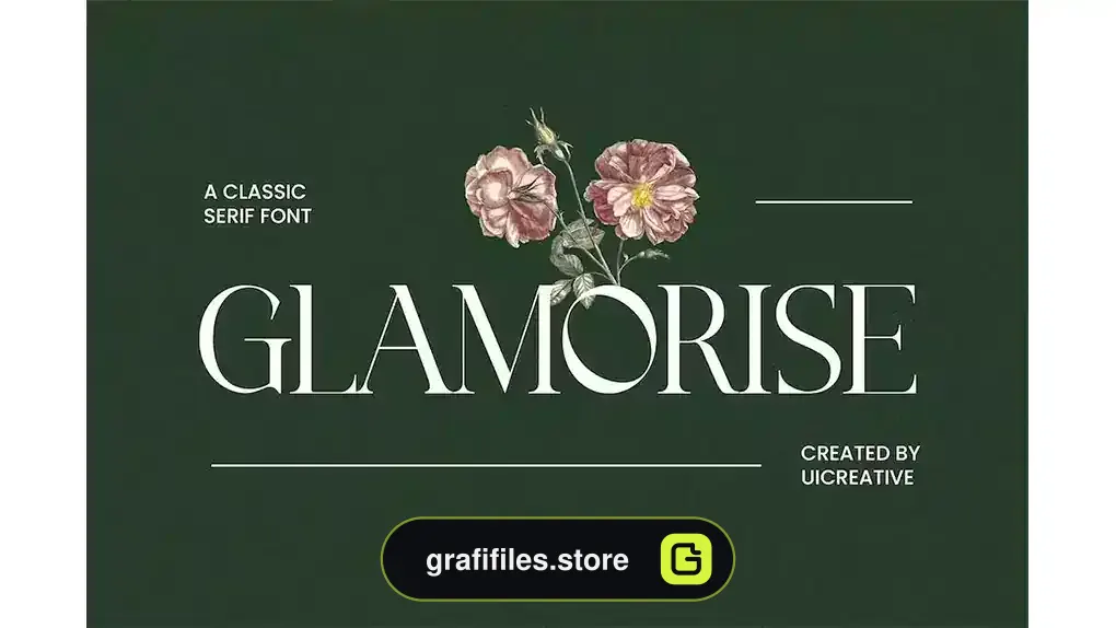 فونت انگلیسی کلاسیک GLAMORISE Classic Serif Font