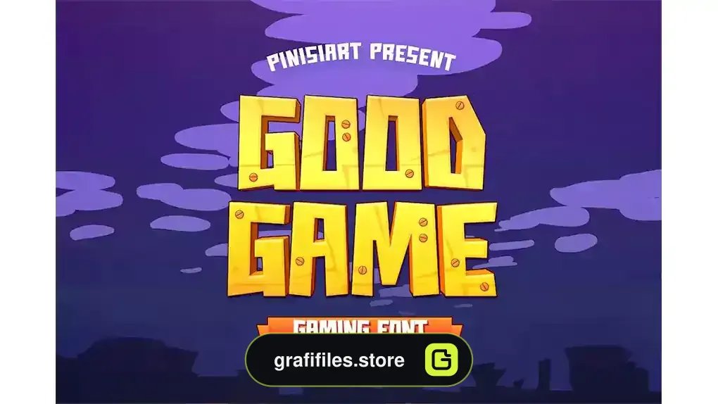 فونت انگلیسی گیمینگ Good Game - Gaming Kids Font