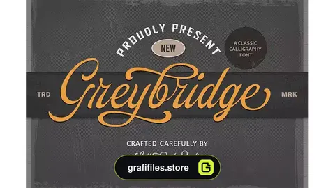 فونت انگلیسی کلاسیک Greybridge - Classic Calligraphy