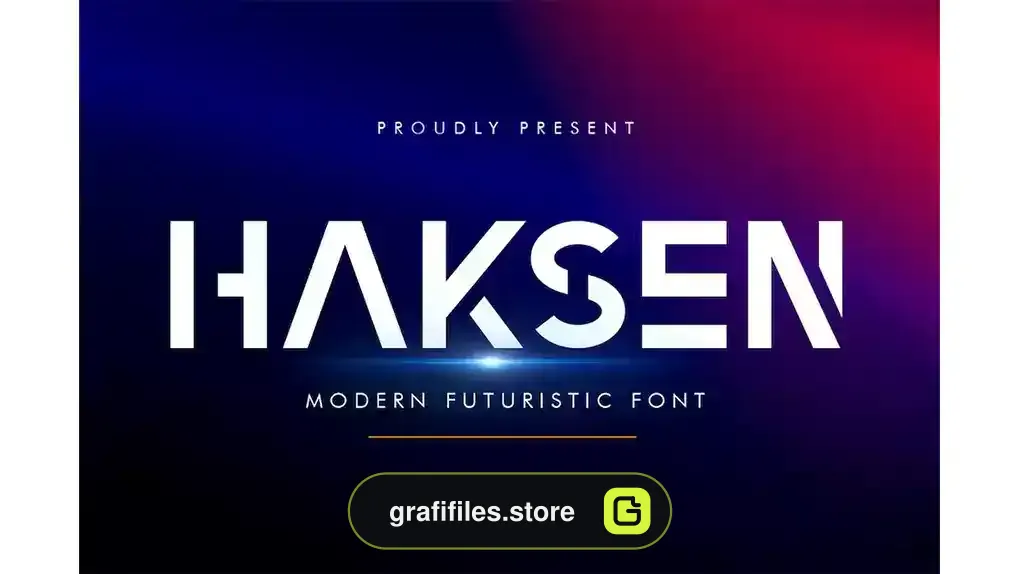 فونت انگلیسی لوگو Haksen - Logo Font