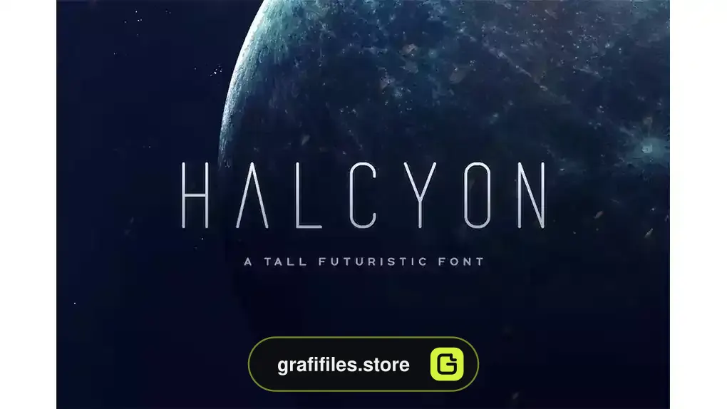 فونت انگلیسی مدرن Halcyon Typeface