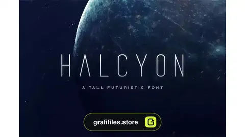 فونت انگلیسی مدرن Halcyon Typeface