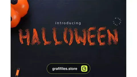 فونت انگلیسی ترسناک handloween horror font