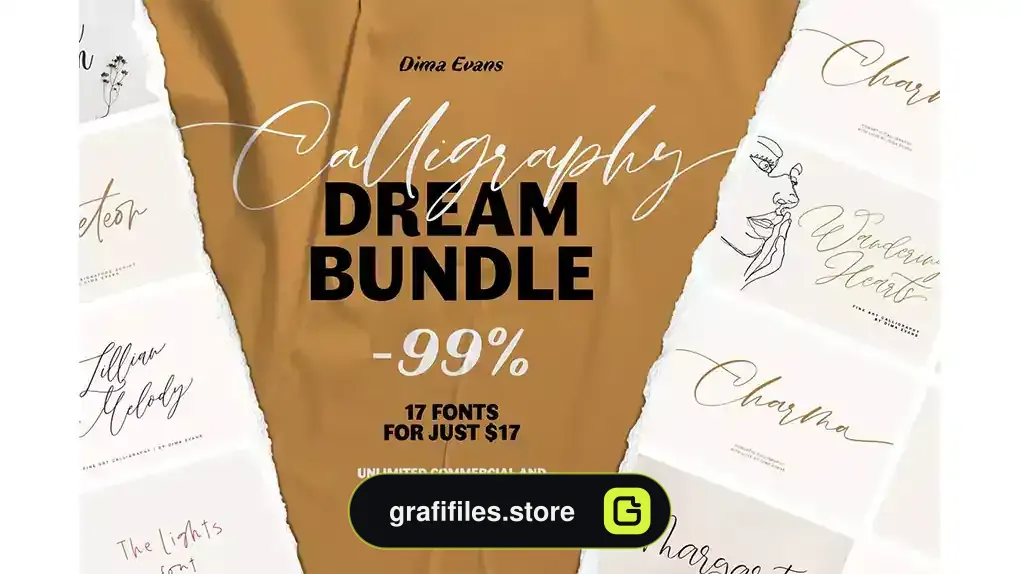 فونت انگلیسی دست نویس Handwritten Font Bundle
