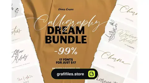 فونت انگلیسی دست نویس Handwritten Font Bundle