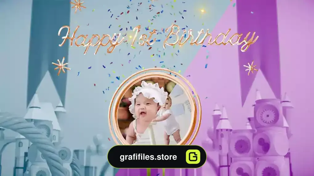 پروژه افترافکت اینترو تولد Happy Birthday