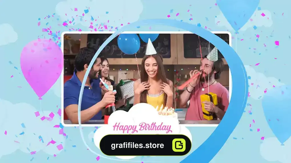 پروژه افترافکت افتتاحیه تولد Happy Birthday Opener 2