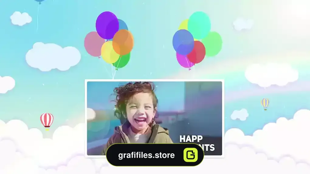 پروژه افترافکت اسلایدشو Happy Slideshow