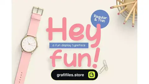 فونت انگلیسی فانتزی Hey Fun
