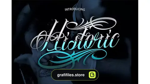 فونت انگلیسی تاتو Historic - Tattoo Lettering