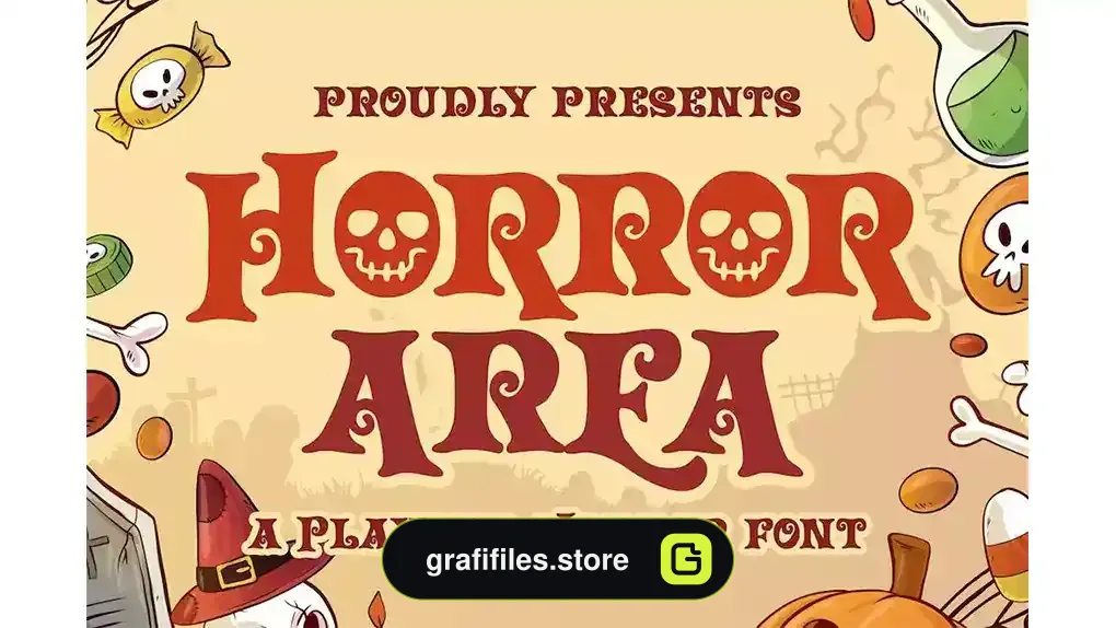 فونت انگلیسی ترسناک Horror Area a Plaful Horror Font