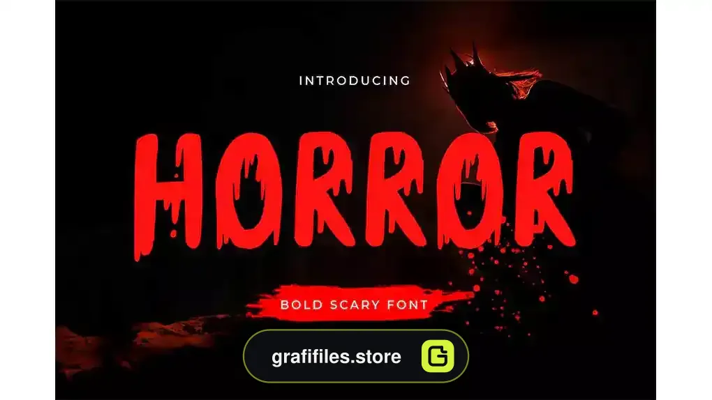 فونت انگلیسی ترسناک Horror - Bold Scary Font