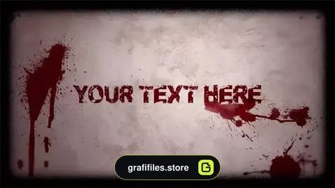 پروژه افترافکت تایتل ترسناک Horror Titles