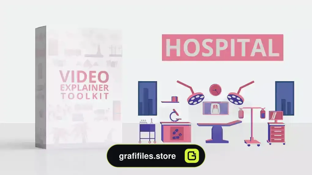 پروژه افترافکت موشن گرافیک پزشکی Hospital Video Explainer Toolkit