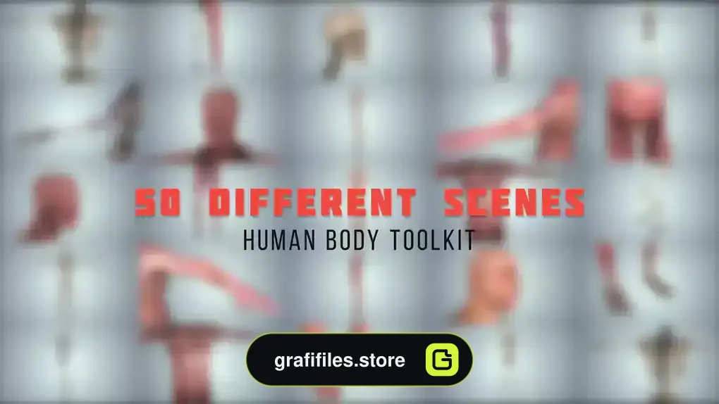 پروژه افترافکت بدن انسان Human Body Toolkit